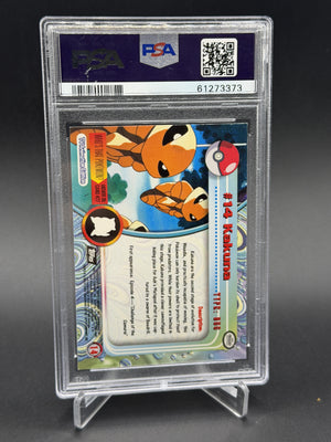 1999 Topps Pokemon Tv #14 Kakuna Foil PSA 7