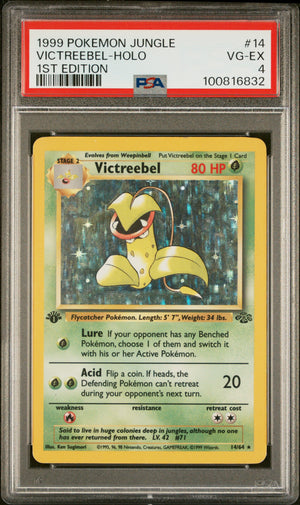 1999 Pokemon Jungle #14 Victreebel Holo 1st Edition PSA 4