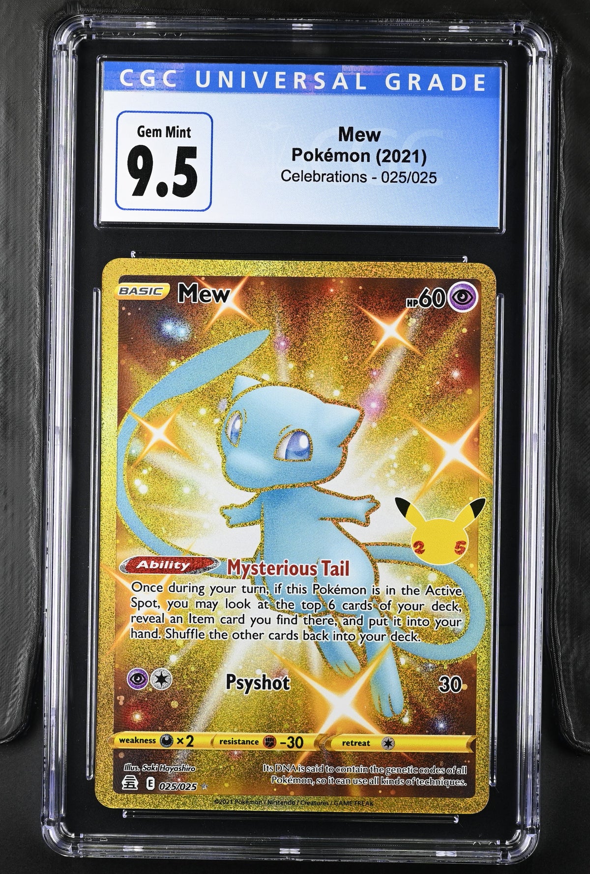 2021 Pokemon Celebrations #025 Mew (Secret) CGC 9.5