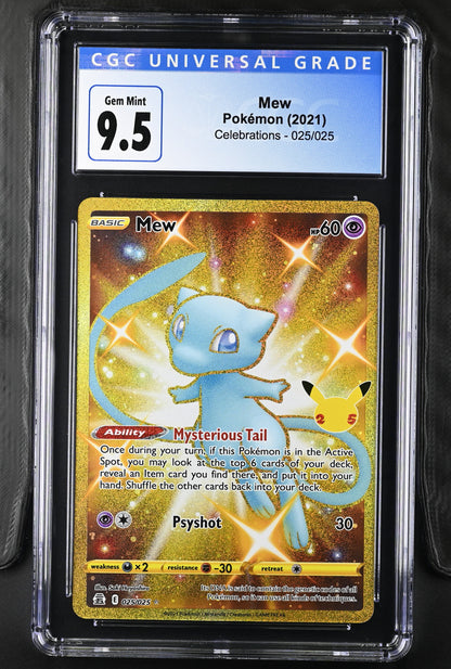 2021 Pokemon Celebrations #025 Mew (Secret) CGC 9.5