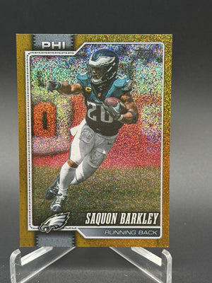 2026 Topps Flagship #164 Saquon Barkley Gold Sandglitter #/50