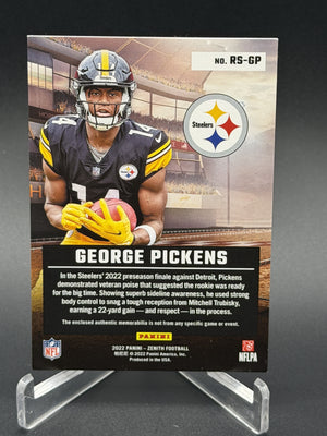 2022 Zenith #RS-GP George Pickens Rookie Stallions Prime #/50
