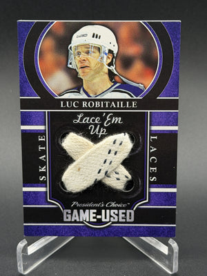 2018-19 President's Choice Game Used Lace 'Em Up Luc Robitaille Skate Laces /10