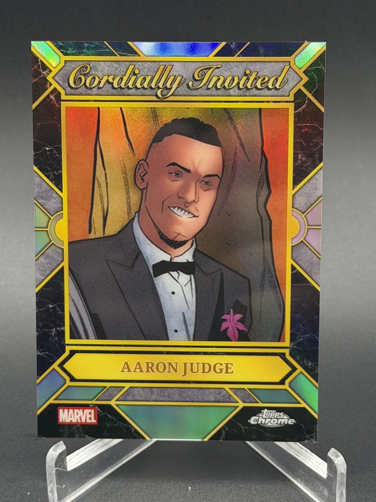 2026 Topps Chrome Marvel Comics #CI-02 Aaron Judge Cordially Invited SP