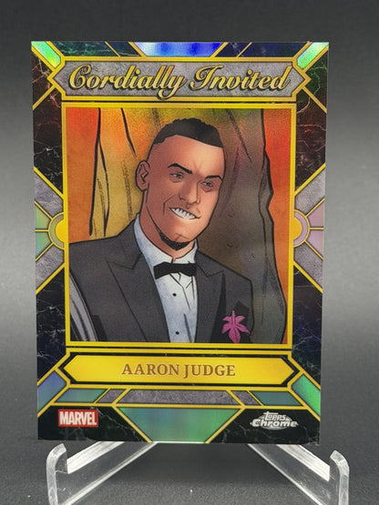 2026 Topps Chrome Marvel Comics #CI-02 Aaron Judge Cordially Invited SP
