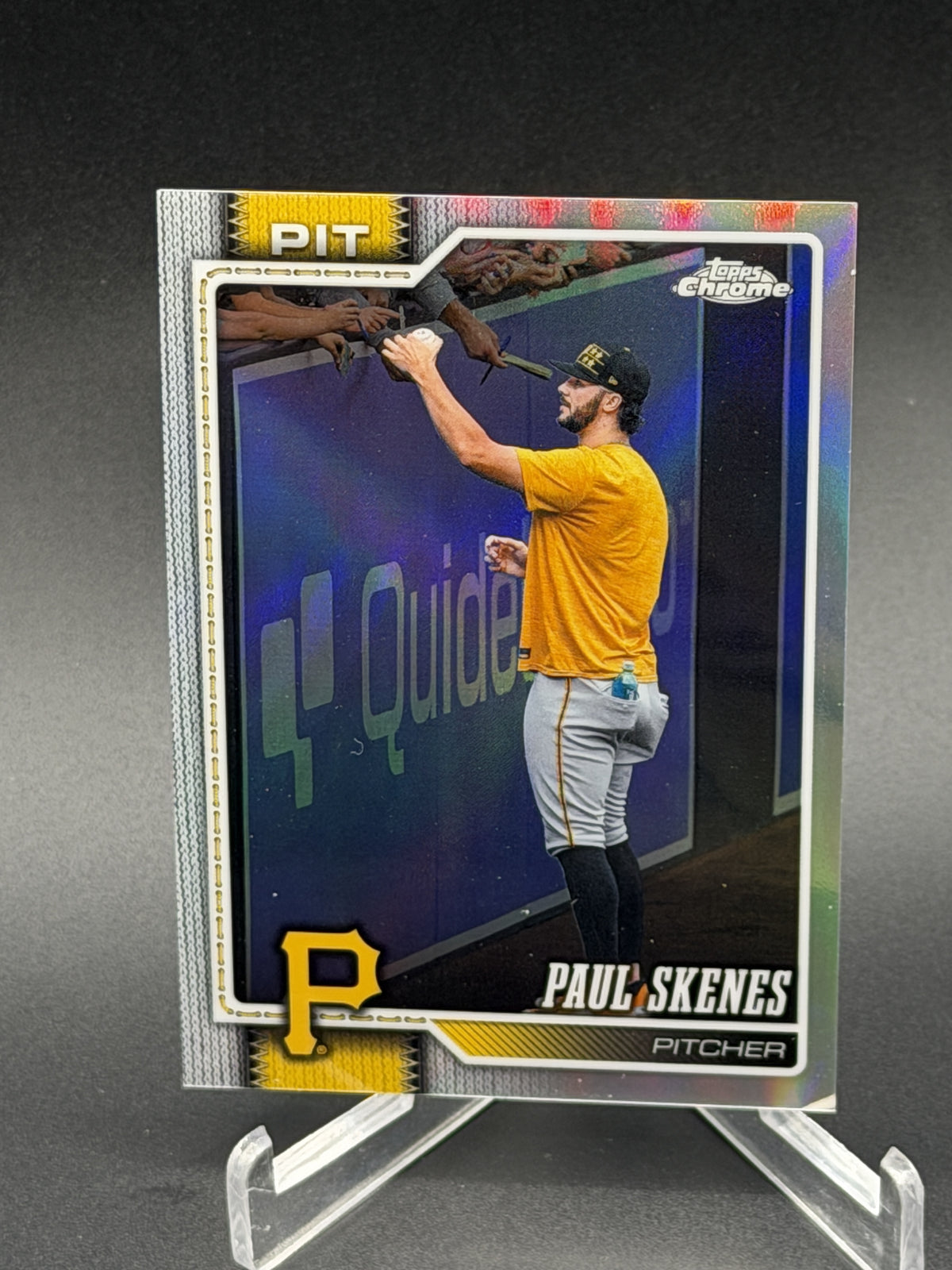 2026 Topps Chrome #150 Paul Skenes Image Variation SSP Refractor
