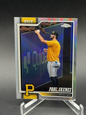2026 Topps Chrome #150 Paul Skenes Image Variation SSP Refractor