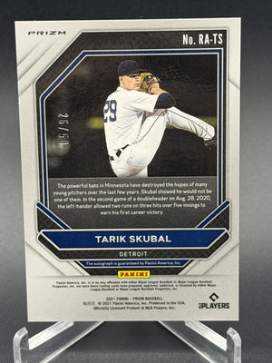 2021 Prizm #RA-TS Tarik Skubal Rookie Auto Cosmic Haze Prizm /50