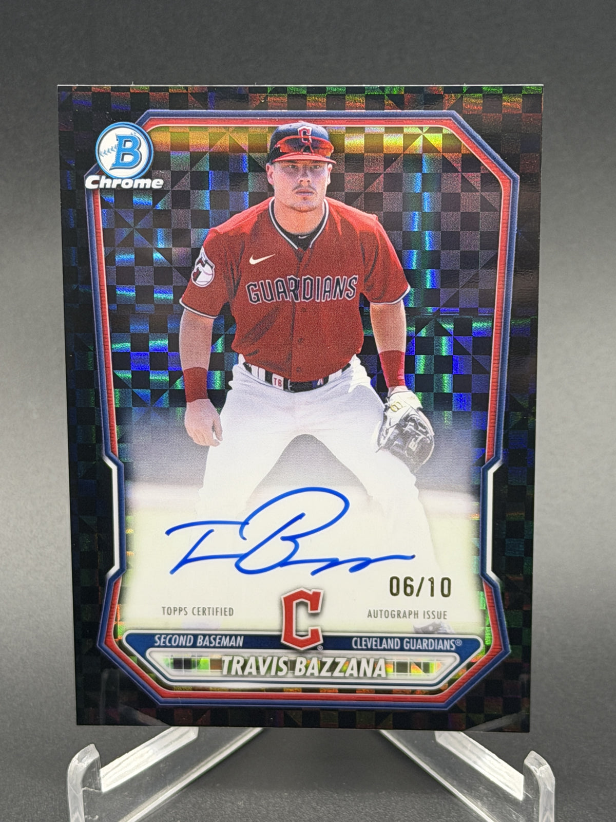 2026 Bowman #CPA-TB Travis Bazzana Chrome Auto Black X-Fractor /10