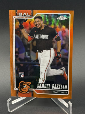 2026 Topps Chrome #7 Samuel Basallo Rookie RC TRUE Orange Refractor /25
