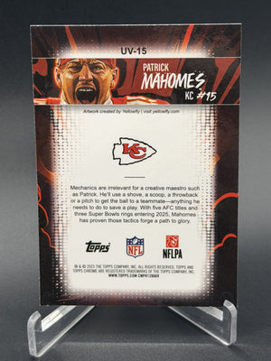 2025 Topps Chrome #UV-15 Patrick Mahomes II Ultra-Violet All-Stars