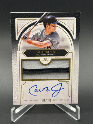2025 Topps Definitive Collection #DAR-CR Cal Ripken Jr. Auto Relic Black #/10