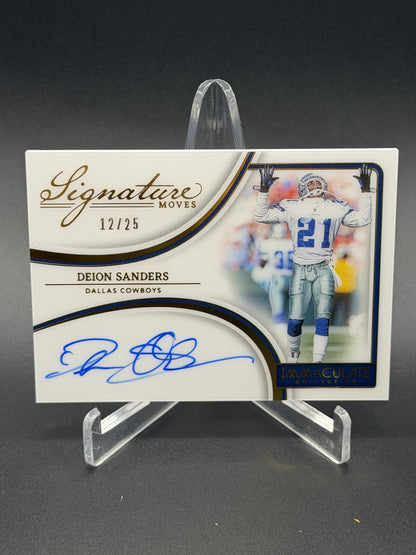 2025 Immaculate Collection #SM-DSS Deion Sanders Signature Moves /25