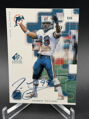 1999 SP Signature #JT Jason Taylor Autograph