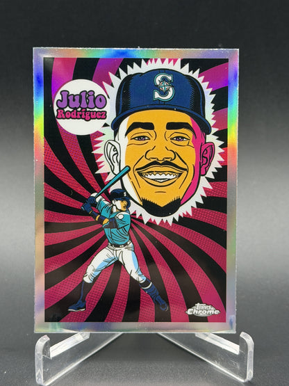 2023 Topps Chrome #UV-7 Julio Rodríguez Ultraviolet All-Stars