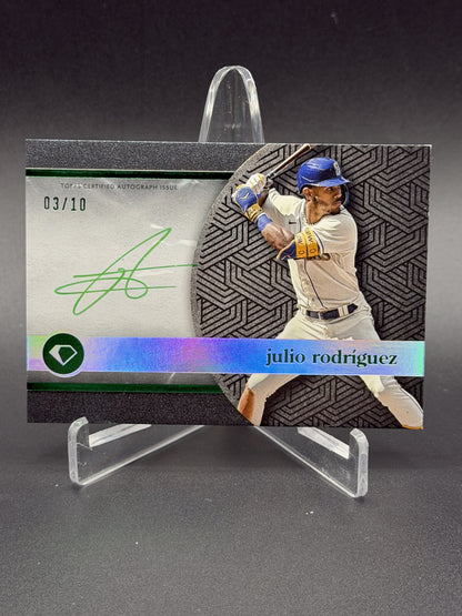 2024 Topps Diamond Icons Julio Rodríguez Polychromatink Black Green Ink /10