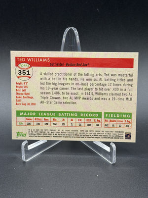 2025 Topps Chrome Platinum #351 Ted Williams Red Lava Refractor /5