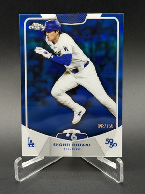 2024 Topps 50/50 #13 Shohei Ohtani Chrome SB #6 Blue /150