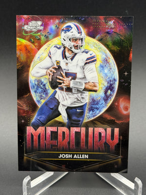 2025 Topps Chrome Cosmic #PPM-JA Josh Allen Planetary Pursuit Mercury