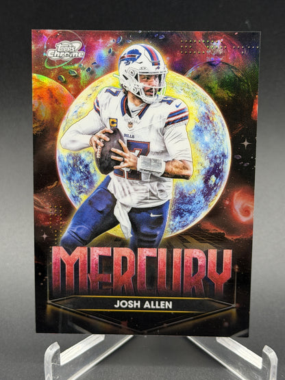2025 Topps Chrome Cosmic #PPM-JA Josh Allen Planetary Pursuit Mercury