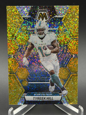2023 Panini Mosaic #144 Tyreek Hill Gold Sparkle #/24