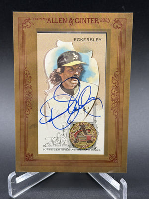 2023 Topps Allen & Ginter #MA-DE Dennis Eckersley Framed Mini Autographs