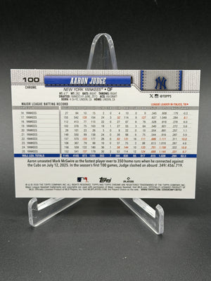 2026 Topps Chrome Aaron Judge #100 Image Variation SP