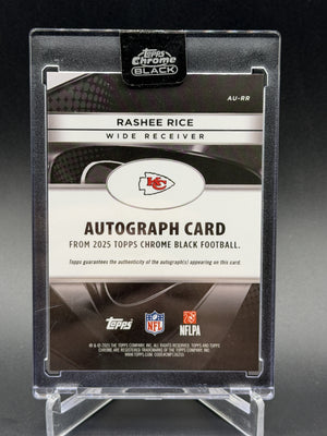 2025 Topps Chrome Black #AU-RR Rashee Rice Autographs