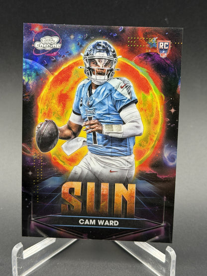 2025 Topps Chrome Cosmic #PPSU-CW Cam Ward Rookoie RC Planetary Pursuit Sun