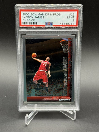 2005-06 Bowman #23 LeBron James Chrome PSA 9