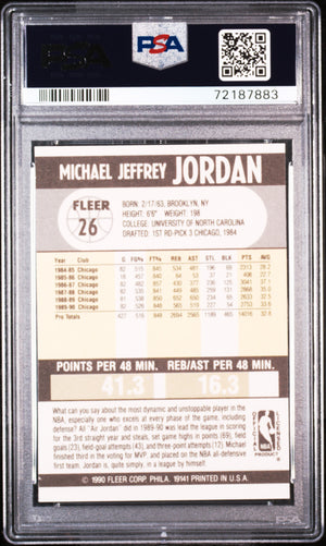 1990-91 Fleer #26 Michael Jordan PSA 8 (883)