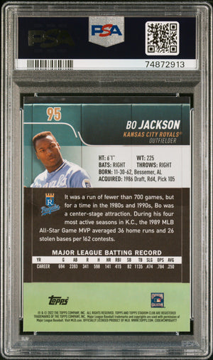 2022 Topps Stadium Club Chrome #95 Bo Jackson PSA 10