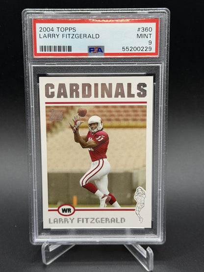 2004 Topps #360 Larry Fitzgerald Rookie RC PSA 9
