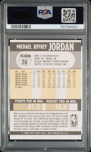 1990-91 Fleer #26 Michael Jordan PSA 8 (567)