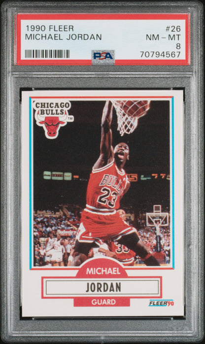 1990-91 Fleer #26 Michael Jordan PSA 8 (567)
