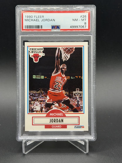 1990-91 Fleer #26 Michael Jordan PSA 8 (067)