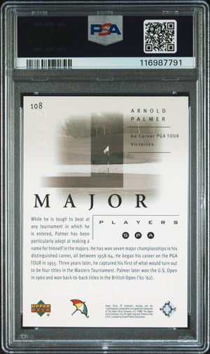 2001 SP Authentic #108 Arnold Palmer PSA 10