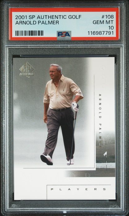 2001 SP Authentic #108 Arnold Palmer PSA 10
