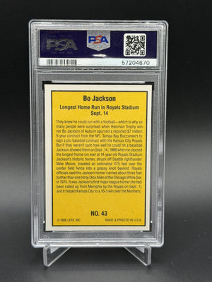 1986 Donruss Highlights #43 Bo Jackson PSA 10