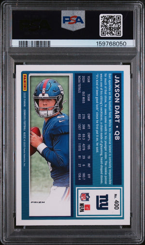 2025 Donruss #400 Jaxson Dart Optic Rated Rookies Preview Red Pandora PSA 9