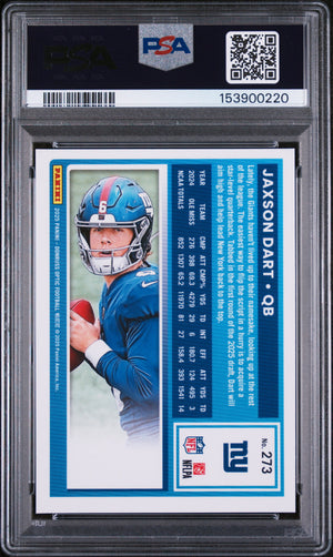 2025 Donruss Optic #273 Jaxson Dart Rated Rookie PSA 10