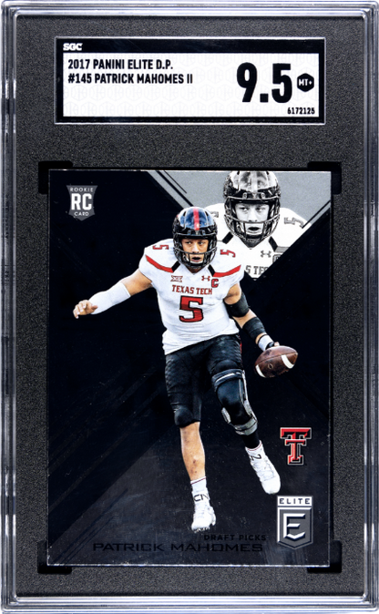 2017 Panini Elite Draft Picks #145 Patrick Mahomes II Rookie RC SGC 9.5