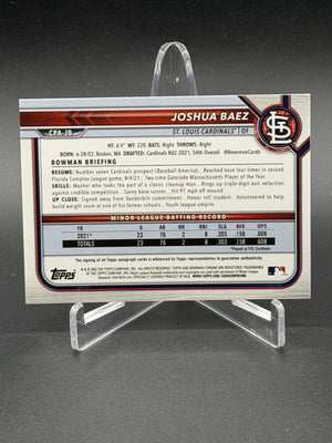 2022 Bowman #CPA-JB Joshua Baez 1st RC Chrome Auto