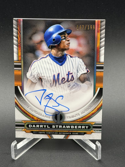 2023 Topps Tribute #TA-DST Darryl Strawberry Tribute Auto /199