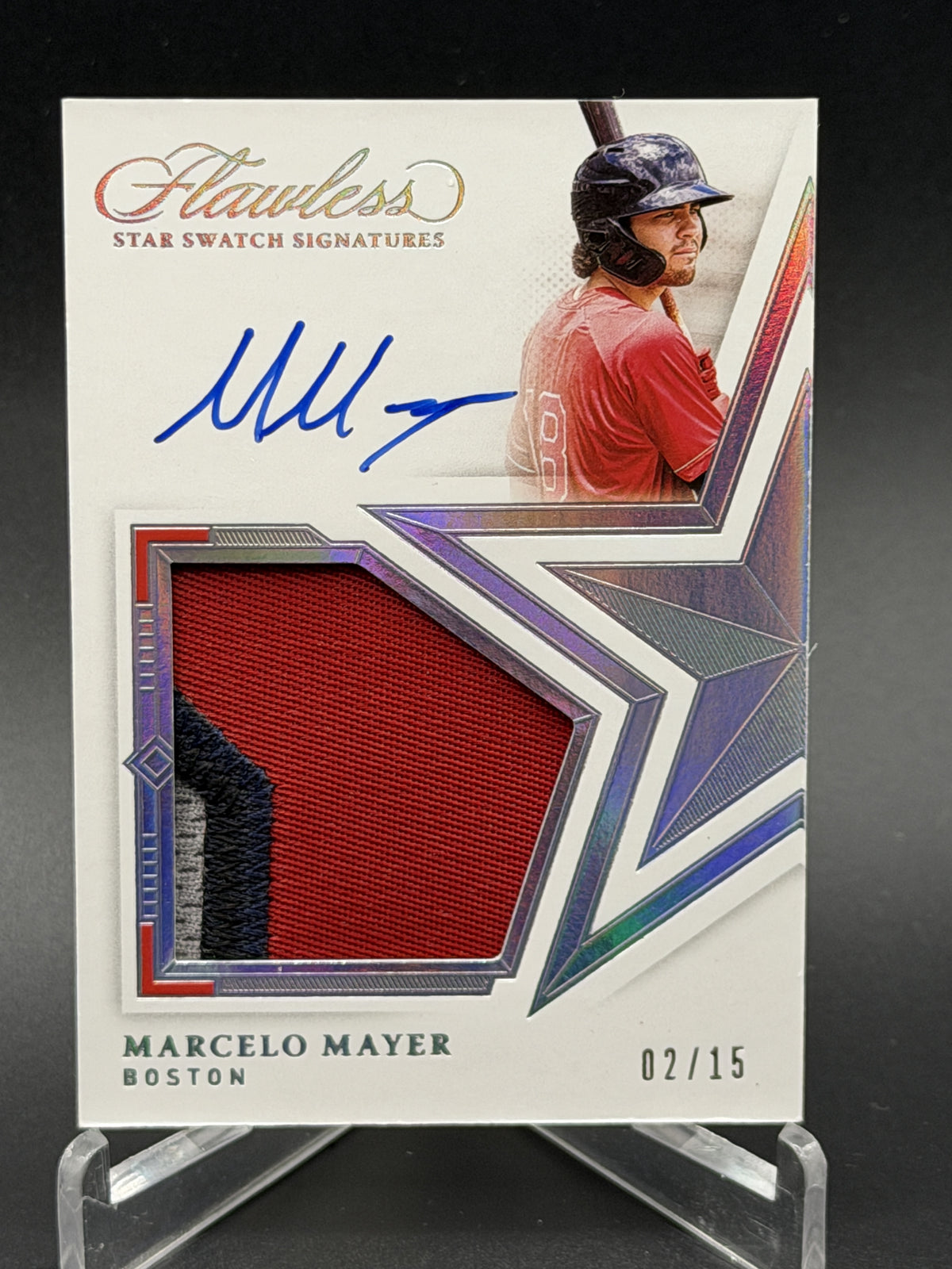 2022 Panini Flawless #SSS-MM Marcelo Mayer Star Swatch Signatures #/15