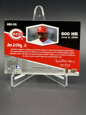 2009 Upper Deck Ken Griffey Jr. A Piece of History 600 Club Game Used Bat Relic