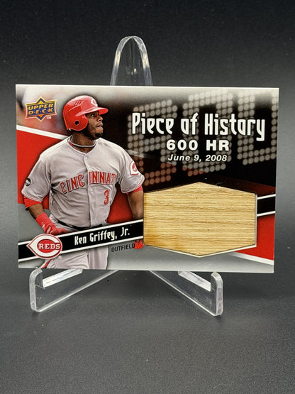 2009 Upper Deck Ken Griffey Jr. A Piece of History 600 Club Game Used Bat Relic