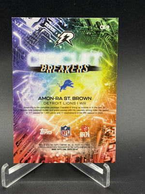 2025 Topps Resurgence Amon-Ra St. Brown Circuit Breakers Gold Power Surge /50