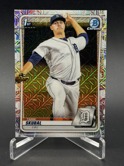 2020 Bowman #BCP-108 Tarik Skubal 1st RC Chrome Prospects Mojo Refractor #2