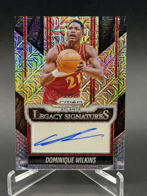 2025-26 Prizm #LS-DOM Dominique Wilkins Legacy Signatures Mojo /25